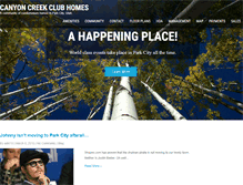 Tablet Screenshot of canyoncreekclubhomes.com